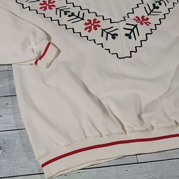 Blue Mountain Trading Company Christmas Winter Snowflake Sweater sz Medium NWT - Picture 3 of 6